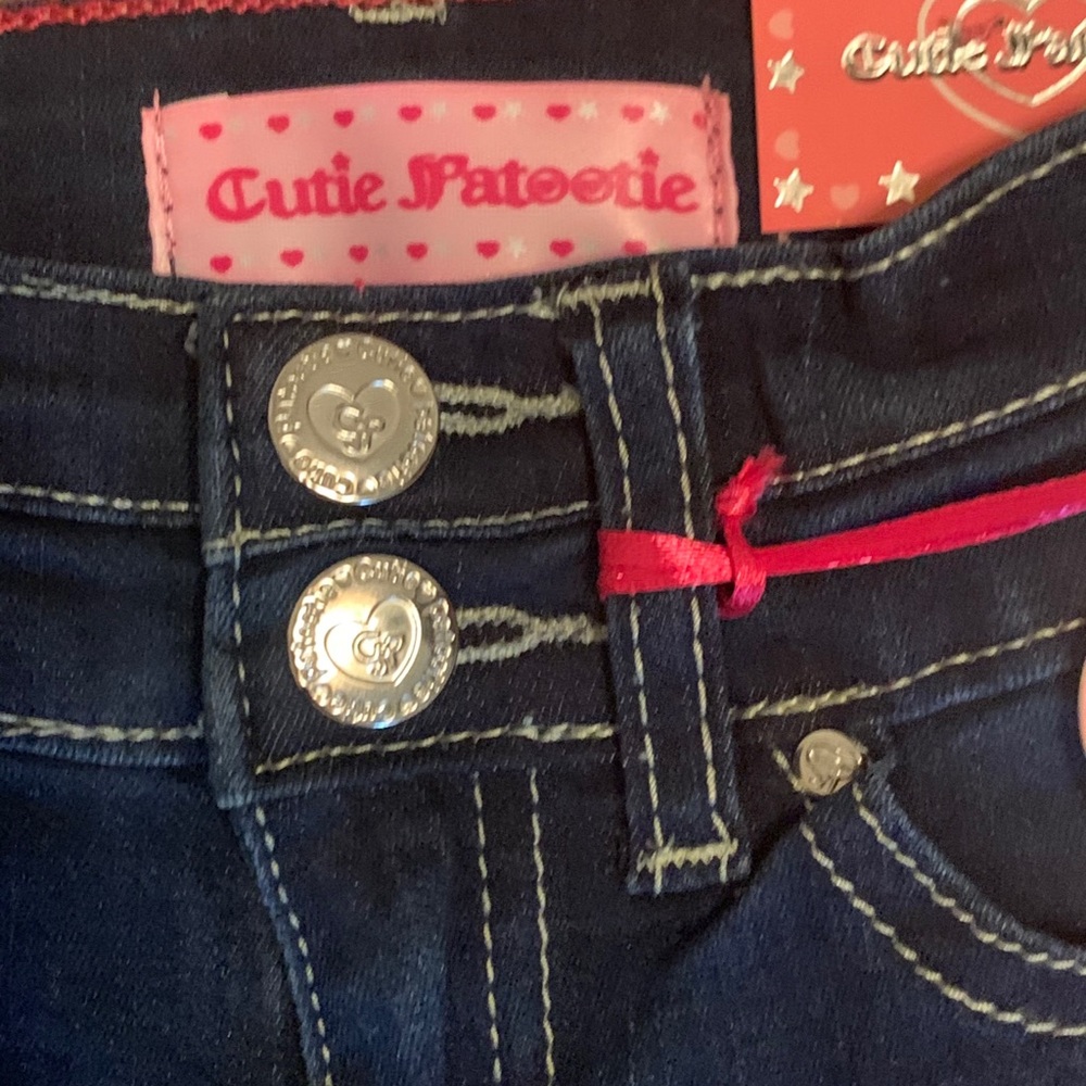 Color Thread Distress Jeans - Picture 5 of 5